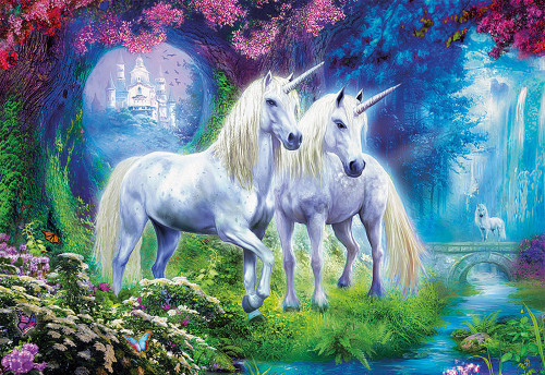 Forest Unicorns 500 Piece Jigsaw Puzzle | Educa - Tri-M Specialty