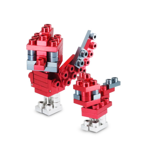 Metomics Block Pet Series - Cardinals - Metal Designer Building Blocks | 59pcs ...