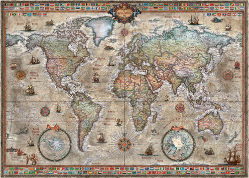 Puzzle Heye 2000-Piece Amazing World Map 