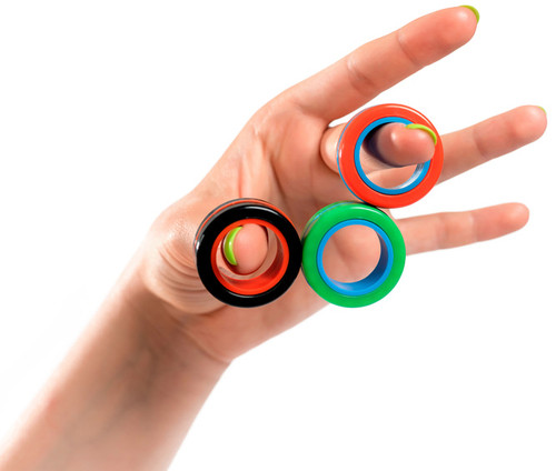 YISHIDANY 3Pcs Fidget Magnetic Ring Toys Fingers Magnet Rings ADHD Stress  Relief Magical Spinner Toys for Adult Kids Anxiety - AliExpress