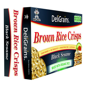 Brown Rice Crisps Black Sesame 100g
