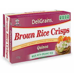 DeliGrains Brown Rice Crisps Quinoa 100g