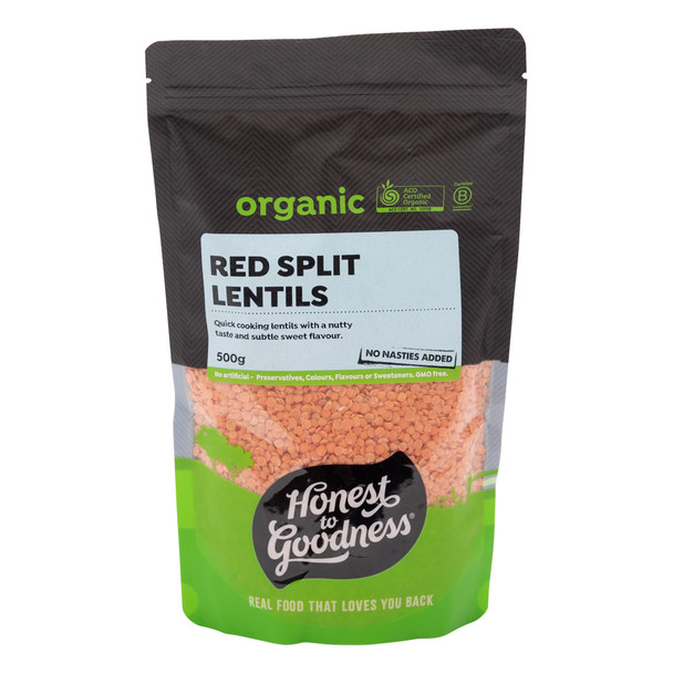 Organic Red Split Lentils 500g