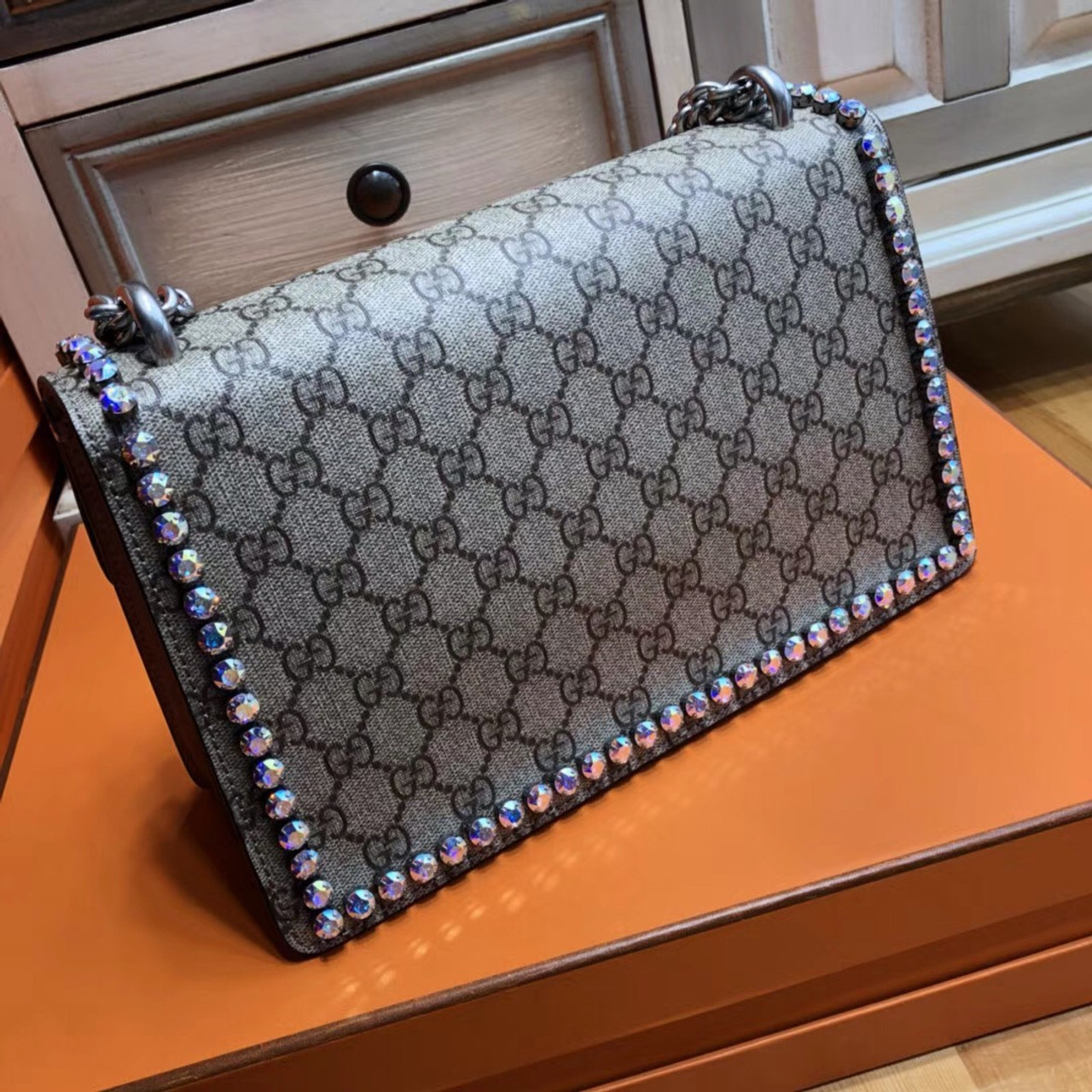 Gucci Dionysus GG small crystal shoulder bag - Bella Vita Moda