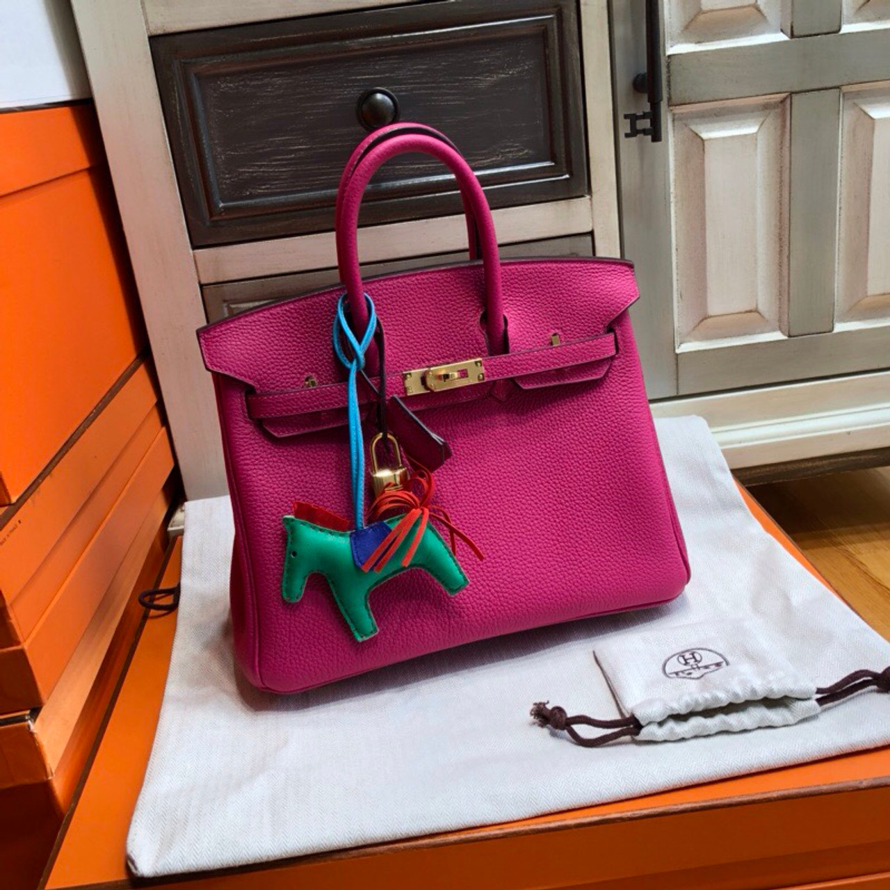 rose purple hermes