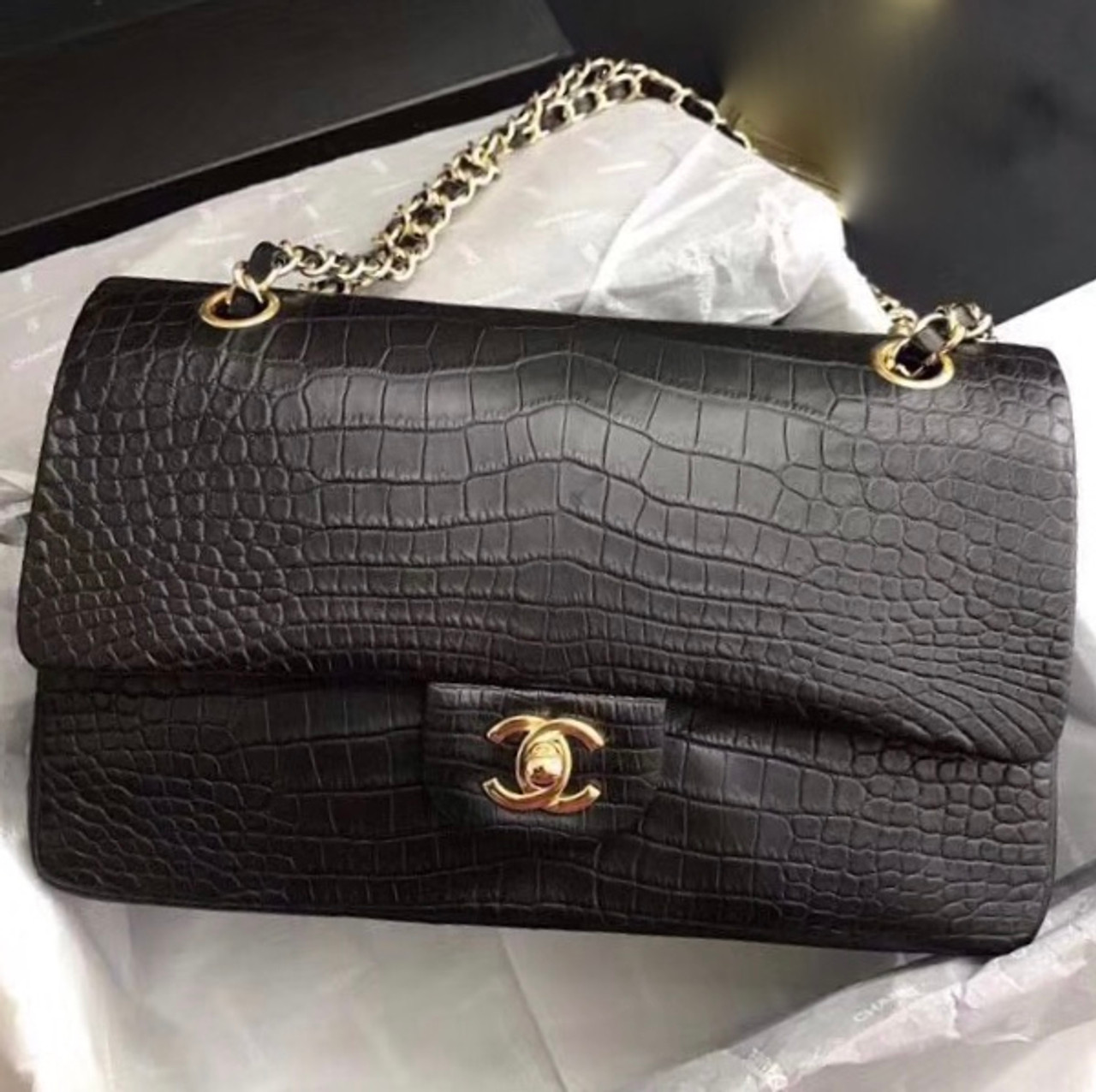 chanel crocodile bag price