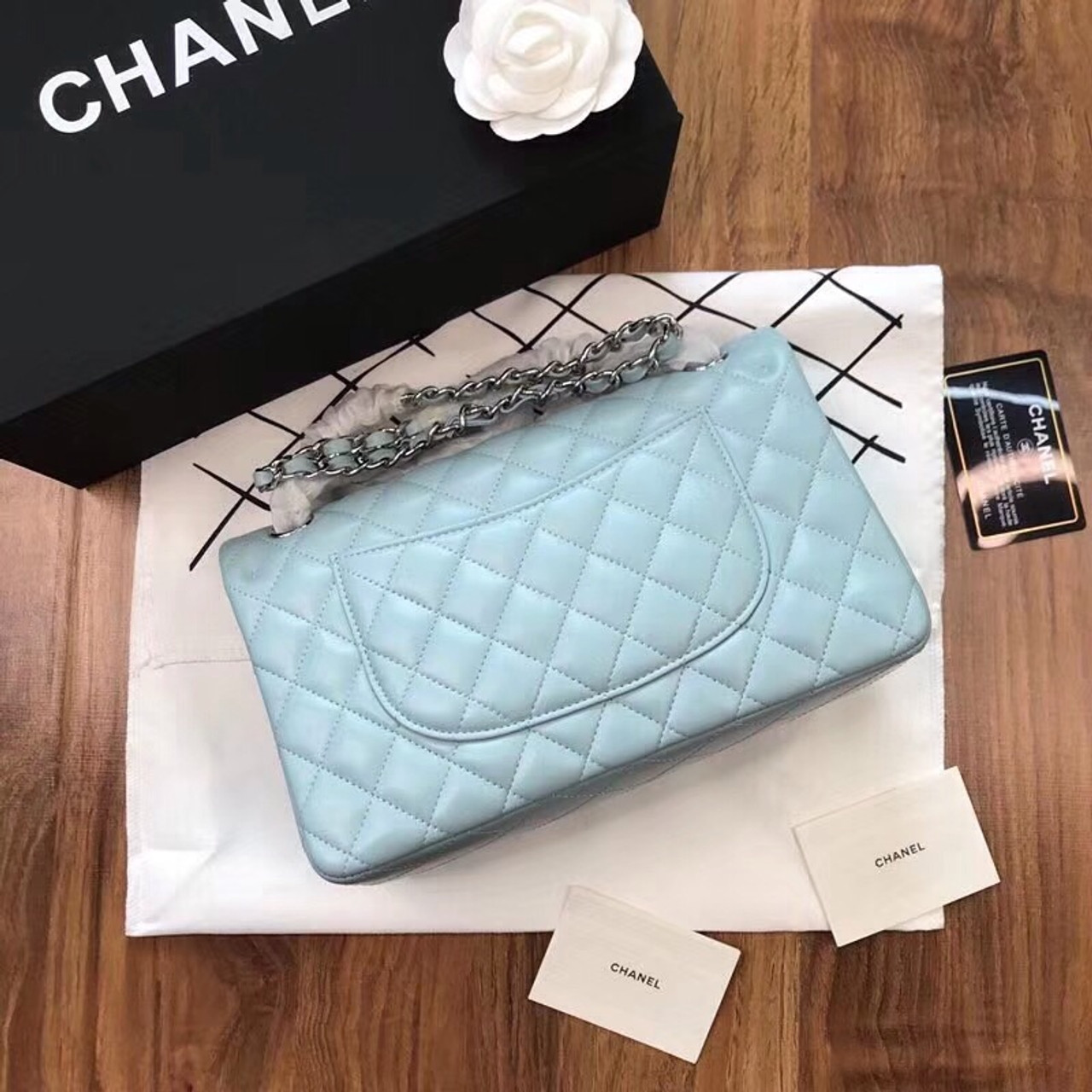 chanel tiffany blue bag