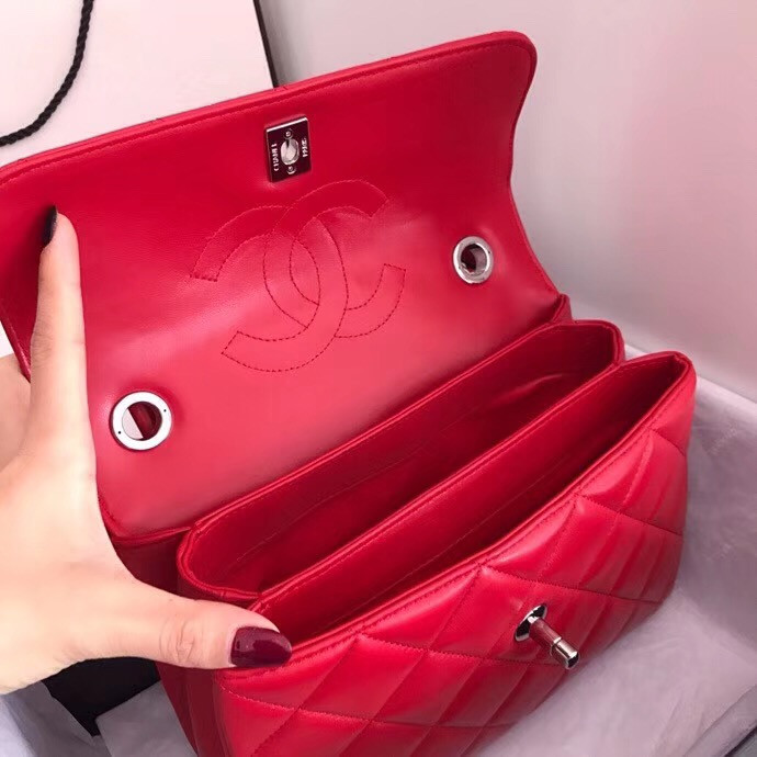 red chanel bag small