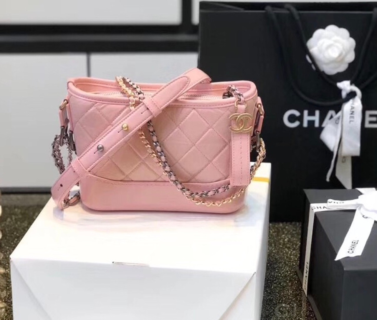 chanel gabrielle bag pink