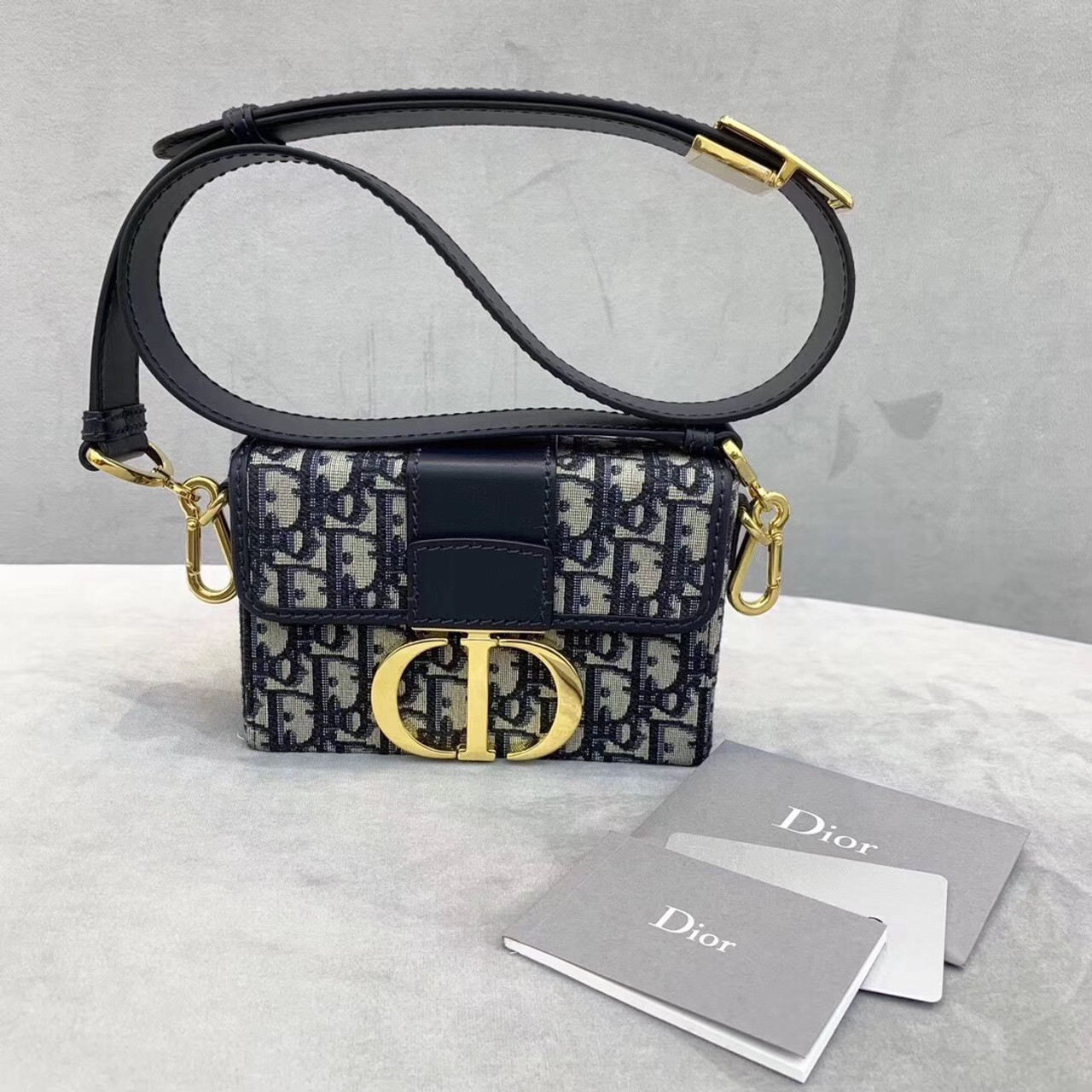 dior 30 montaigne jacquard canvas box bag