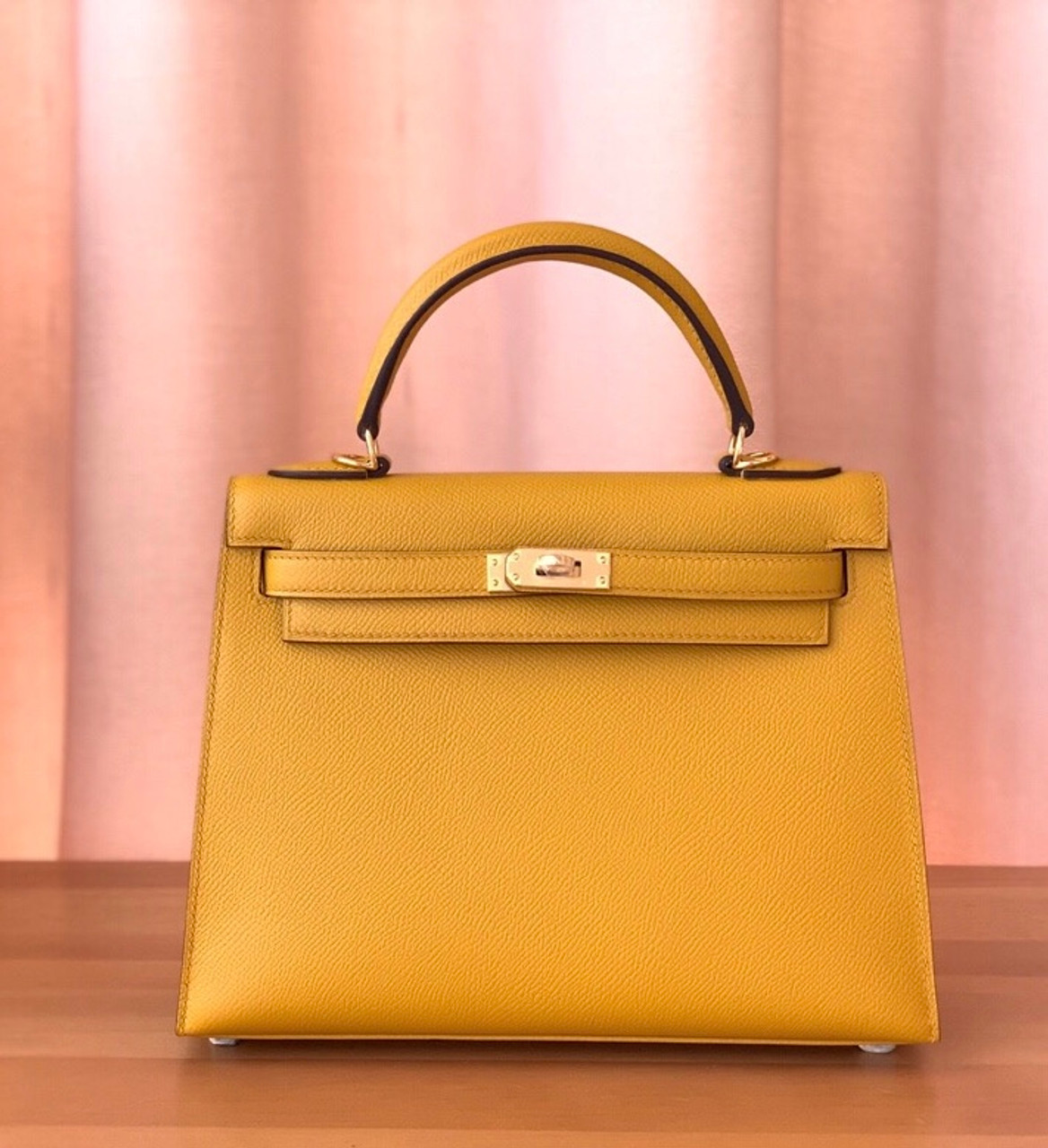 hermes yellow kelly bag