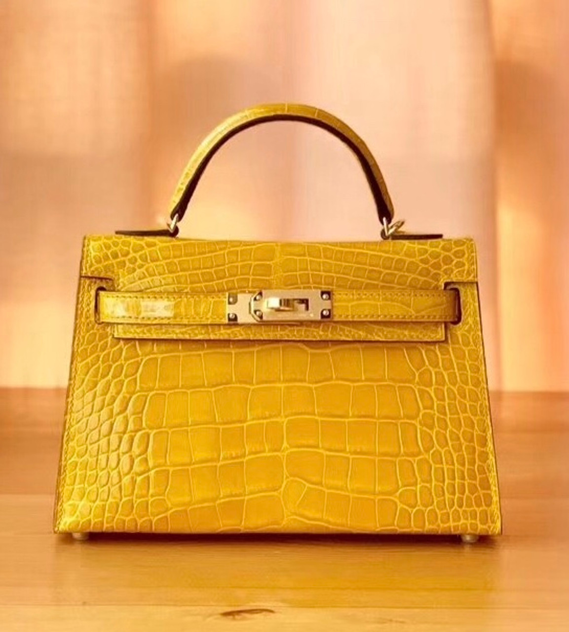 hermes yellow bag