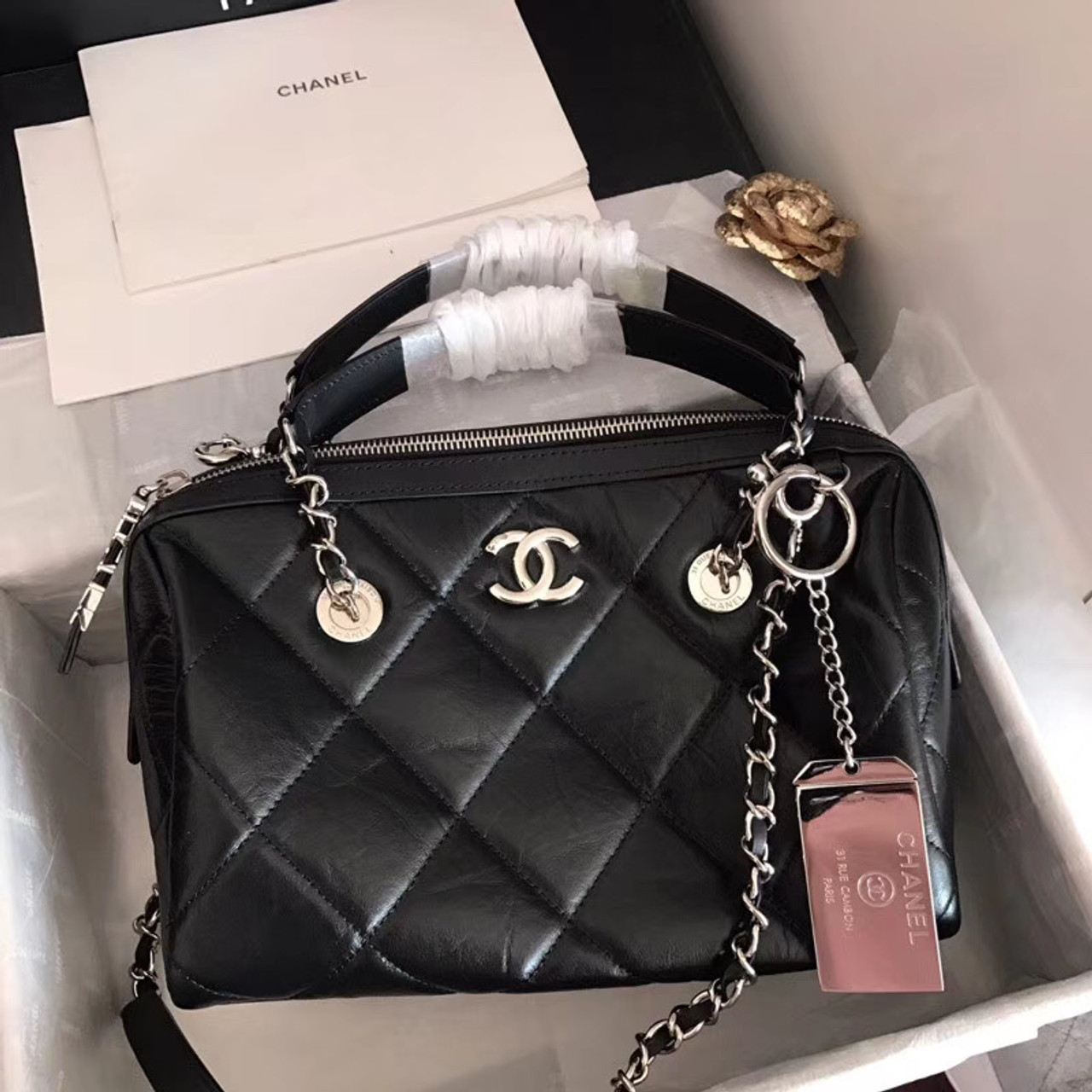 chanel bowling bag