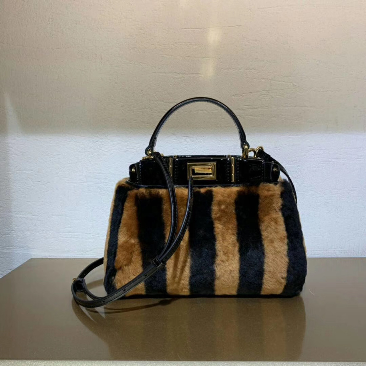 fendi peekaboo mini black