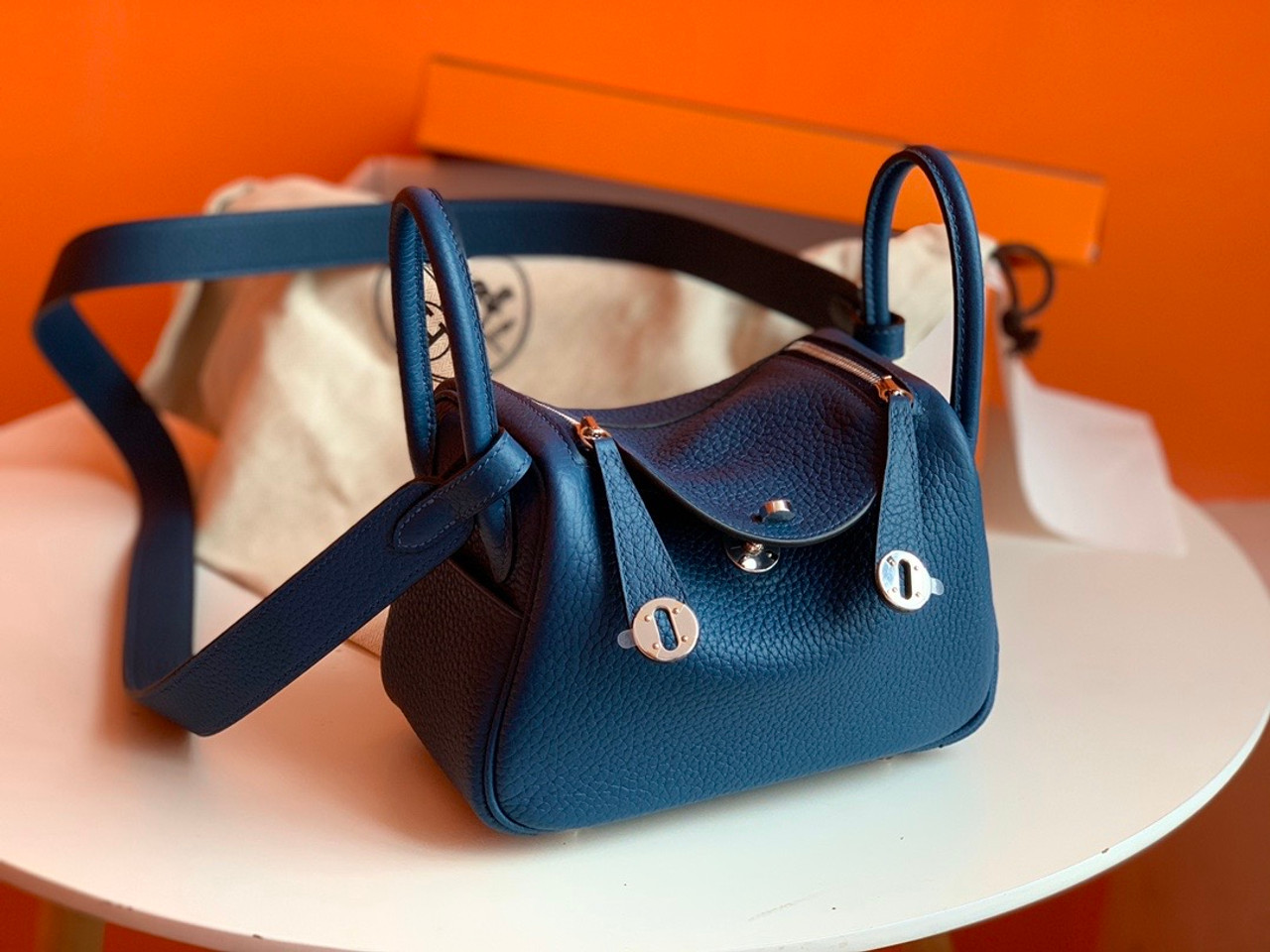 hermes lindy blue nuit