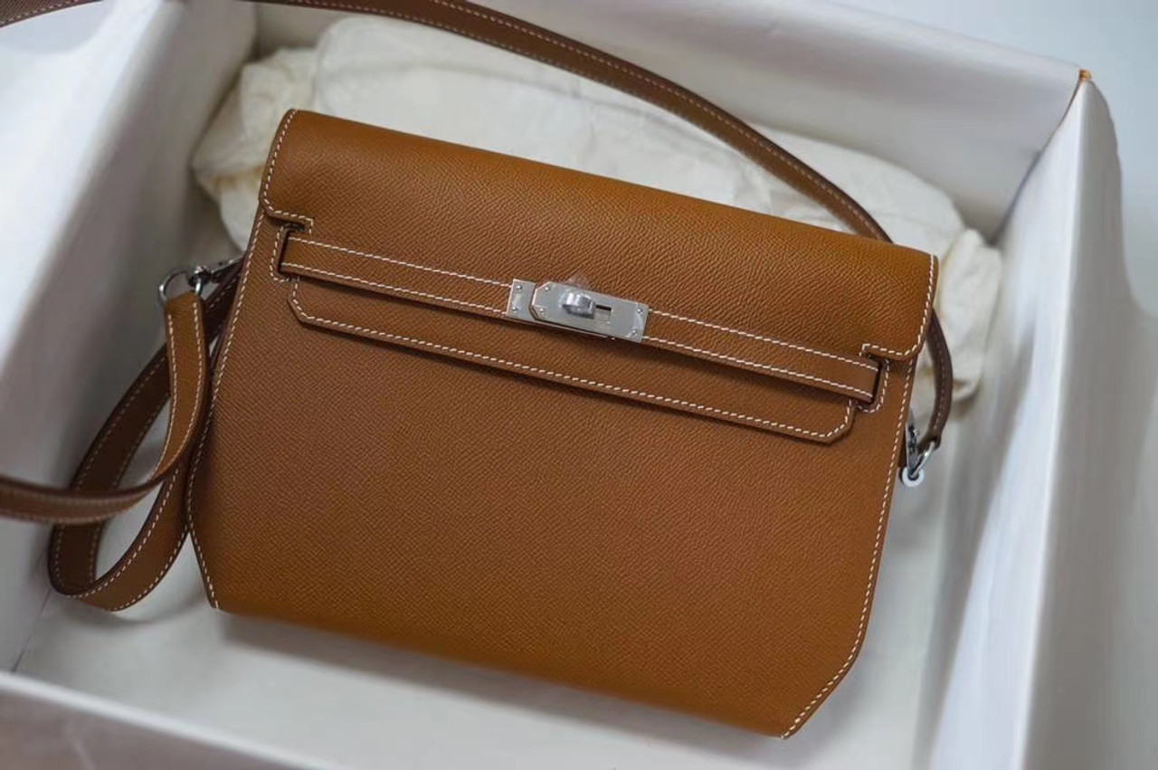 Hermes Kelly Depeches 25 Gris Etain Epsom Phw BNIB, Luxury, Bags & Wallets  on Carousell