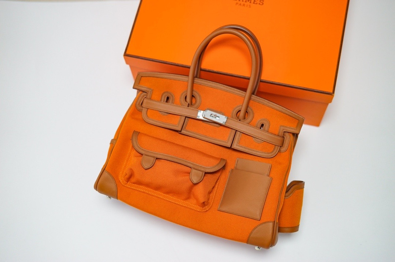 UNBOXING Hermes Birkin 35 Cargo Palladium Limited Edition 2020 & Unique  Orange Box under UV Light 