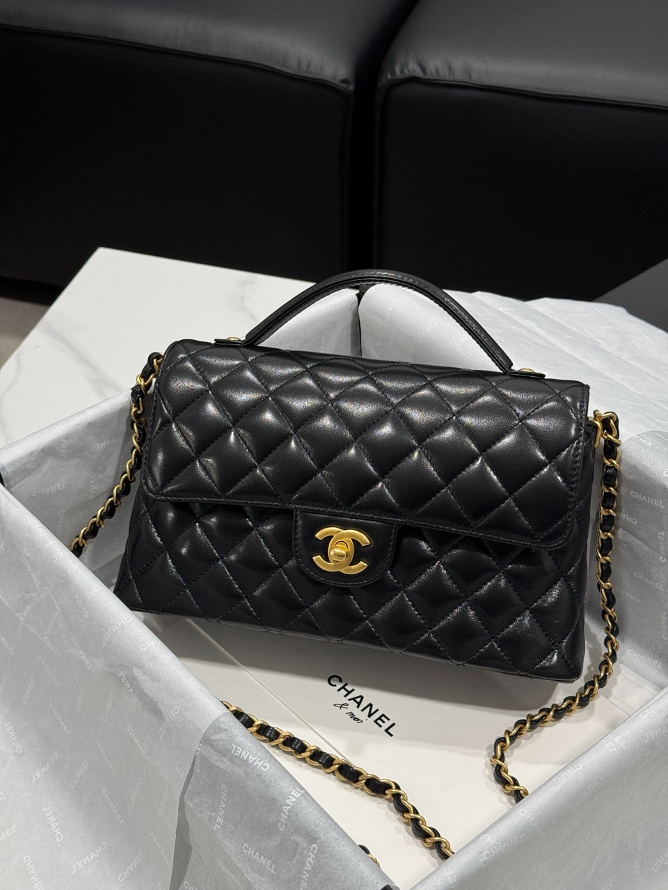 Mini Bag Chanel Large Top Handle Flap Bag Chanel SPRING-SUMMER