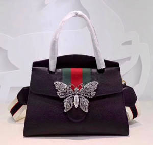 GucciTotem medium top handle bag Black