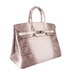Hermes Matte Himalayan Niloticus Crocodile  Birkin bag 35cm