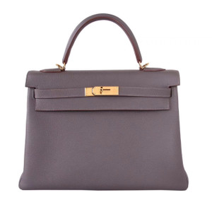 Hermès Etain Kelly 32  Epsom Gold Hardware