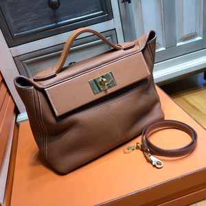 Hermes Kelly 24/24 Gold Swift & Togo Leather with Gold Hardware