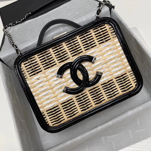 Chanel  Rattan Vanity Case