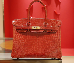 Hermes CK31 Honey Brown Birkin 30 in Porosus  Crocodile with Gold hardware