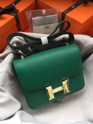 Hermes Z6 Malachite Constance Epsom leather 18cm Gold Hardware