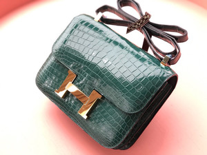 Hermes 6Q VERT EMERAUDE Constance 23 Alligator