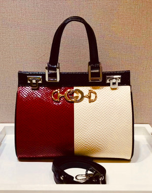 Gucci Zumi python medium top handle bag
