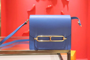 Hermes 7Q Mykonos Swift Calfskin Mini Roulis Bag