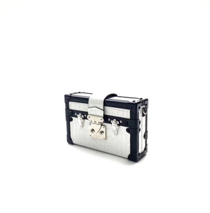Louis Vuitton Crocodile PETITE MALLE Black and White