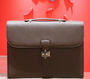 Hermès Sac a Depeche 38 briefcase Marron