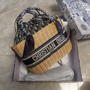 Christian Dior DIOR WICKER BASKET BAG
