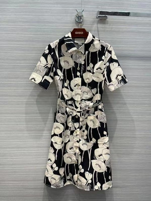 Gucci Poppy flowers print jersey dress