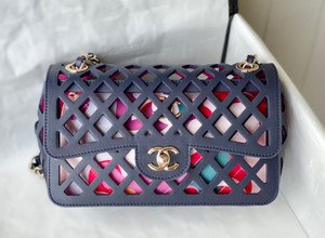 Chanel FLAP BAG AS2370 Navy Blue