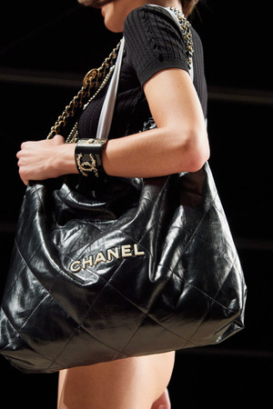 Chanel Limited Edition Runway MAXI SHOPPING BAG 2022 Black
