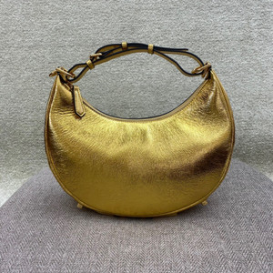Fendi Fendigraphy Small Gold laminated leather bag