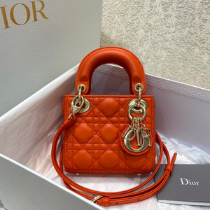 Christian Dior MICRO LADY DIOR BAG ORANGE