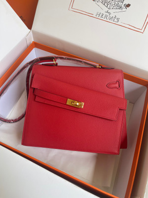 Hermes Kelly Sellier 20 en Desordre Red