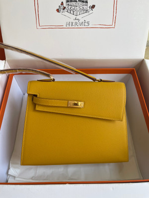 Hermes Kelly Sellier 20 en Desordre Amber