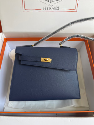 Hermes Kelly Sellier 20 en Desordre Navy