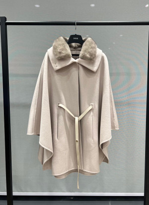 Denice Cape  Cashmere Ivory