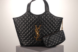 Saint Laurent ICARE MAXI SHOPPING BAG IN QUILTED LAMBSKIN