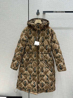 Hermes "Promenade du Matin" reversible puffer coat Brown
