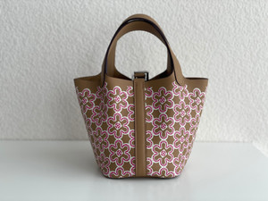 Hermès Chai Swift Lucky Daisy Micro Picotin Lock Palladium Hardware, 2022