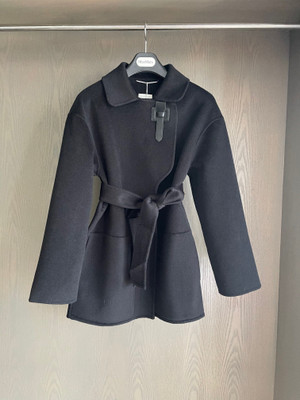 Hermes Short wrap coat Black