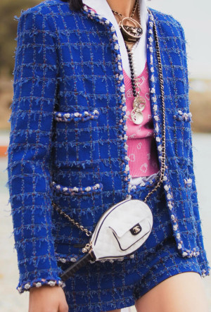 Chanel Cotton Tweed Blue JACKET
