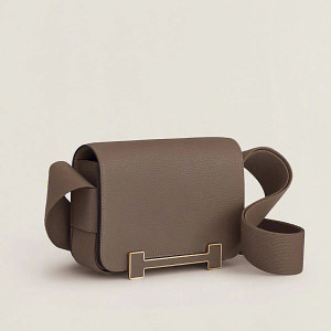 Hermès Geta Etoupe Chevre Gold Hardware